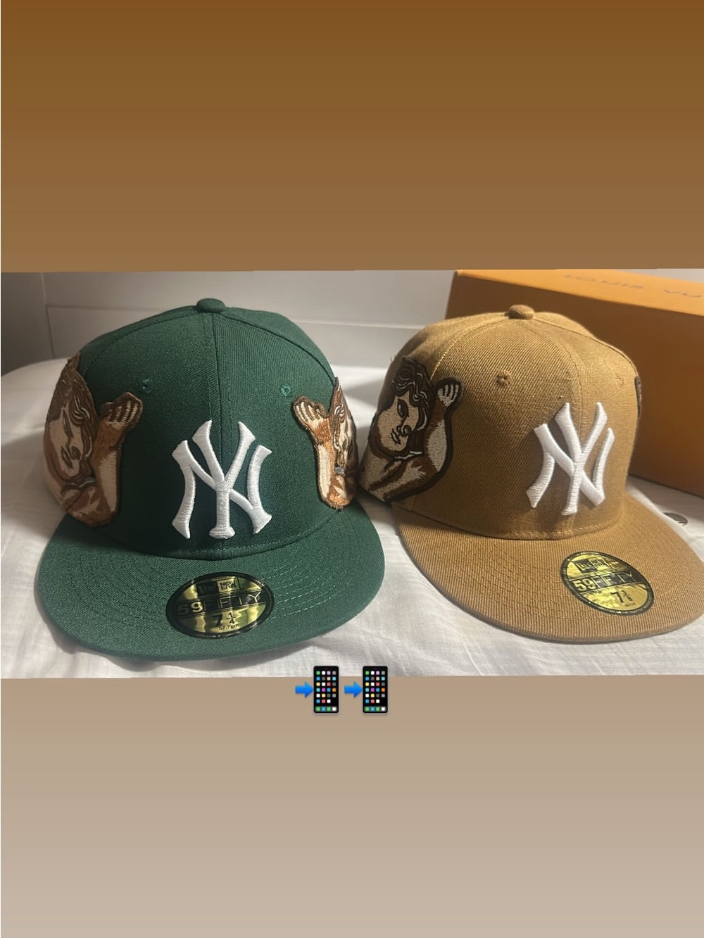New Era NY Embroidered Bear Baseball Cap - Green